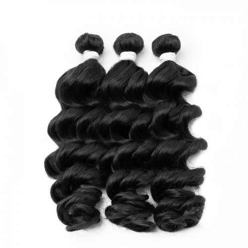 Top Quality Raw Hair White Rubber Band Loose Wave Top Quality Raw Hair White Rubber Band Loose Wave