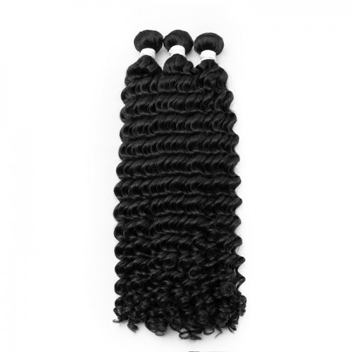 Top Quality Raw Hair White Rubber Band Curly