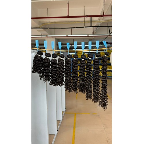 Top Quality Raw Hair White Rubber Band Curly Top Quality Raw Hair White Rubber Band Curly