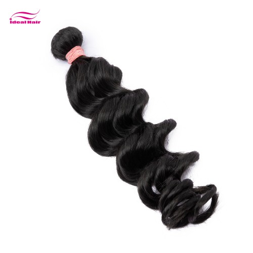 Red Rubber Band Virgin Hair Loose Wave