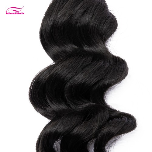 Top Quality Raw Hair White Rubber Band Loose Wave