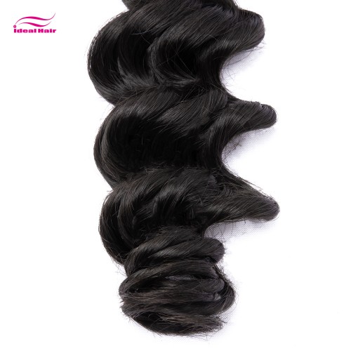 Red Rubber Band Virgin Hair Loose Wave