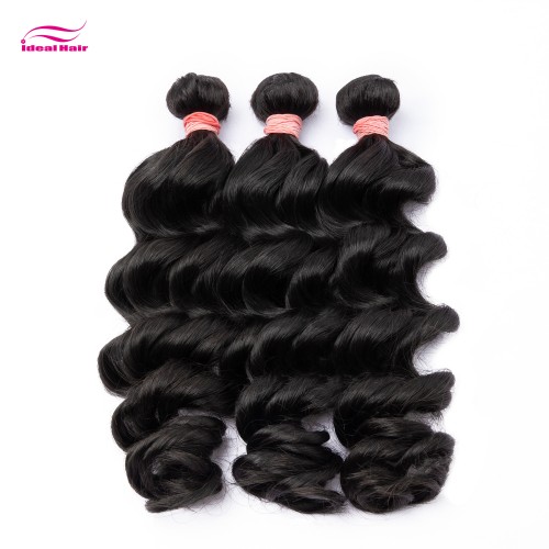 Red Rubber Band Virgin Hair Loose Wave