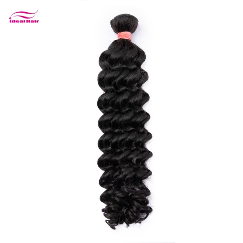 Red Rubber Band Virgin Hair Deep Wave