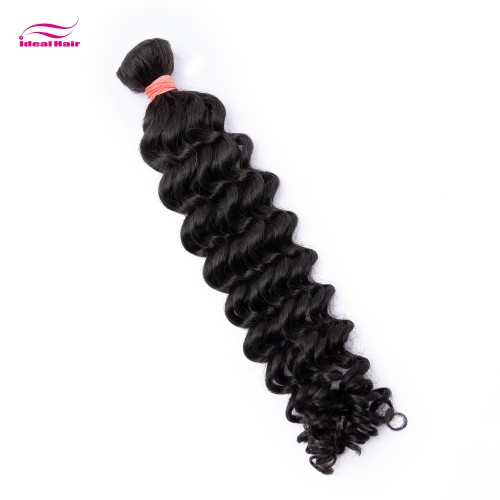 Red Rubber Band Virgin Hair Deep Wave