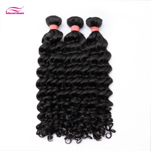 Red Rubber Band Virgin Hair Deep Wave